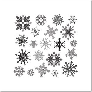 Christmas snowflakes. Posters and Art